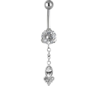 SS 316 JEWEL BANANA WITH DANGLES 1,6x10mm model 37 WH