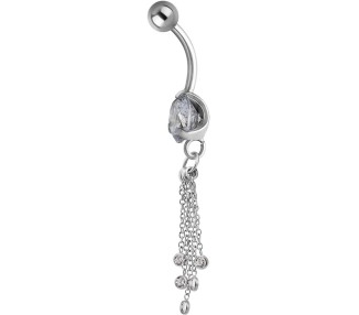 SS 316 JEWEL BANANA WITH DANGLES 1,6x10mm model 32 WH