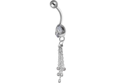 SS 316 JEWEL BANANA WITH DANGLES 1,6x10mm model 32 WH