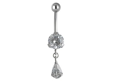 SS 316 JEWEL BANANA WITH DANGLES 1,6x10mm model 29 WH