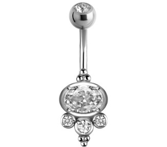 SS 316 DOUBLE JEW PRONG SETTING BANANA 1,6x10mm CR