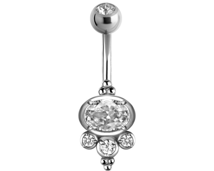SS 316 DOUBLE JEW PRONG SETTING BANANA 1,6x10mm CR SS 316 DOUBLE JEW PRONG SETTING BANANA 1,6x10mm CR