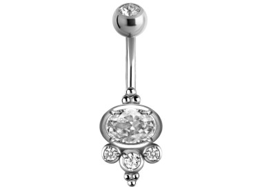 SS 316 DOUBLE JEW PRONG SETTING BANANA 1,6x10mm CR