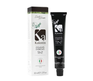 DARK BROWN - Tinta Castano Scuro Vegana per Ciglia e Sopracciglia KALENTIN - 30ml kalentin