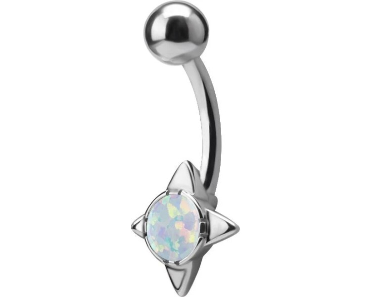 SS 316 OPAL BANANAS 1,6x10mm model 01 - WH SS 316 OPAL BANANAS 1,6x10mm model 01 - WH