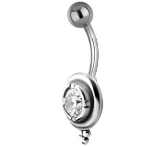 SS 316 JEWEL BANANA 1,6x10mm TRIBAL BELLY - model 27WH