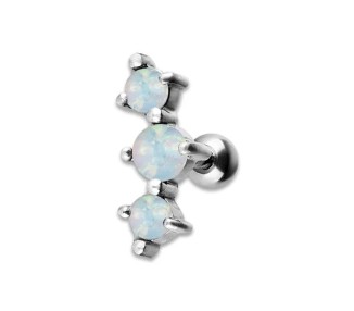 JEWELLED 3 HELIX BARBELL 2.5/3/2.5