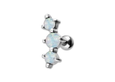 JEWELLED 3 HELIX BARBELL 2.5/3/2.5