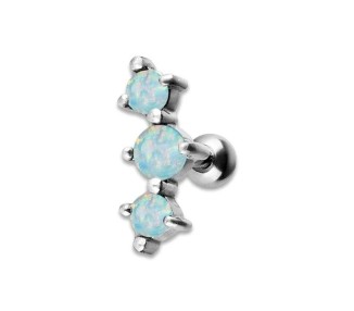 JEWELLED 3 HELIX BARBELL 2.5/3/2.5