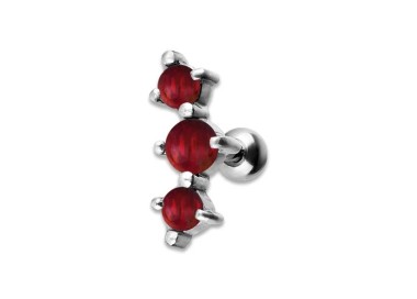 JEWELLED 3 HELIX BARBELL 2.5/3/2.5