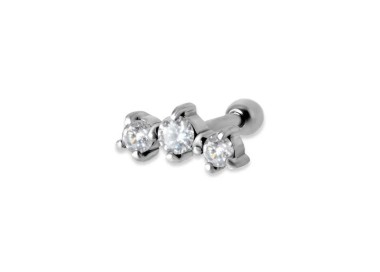 ZIRCONIA HELIX BARBELLS 2.5/3/2.5