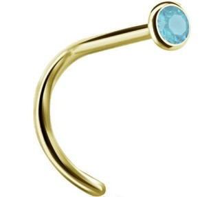 GD 316 JEWELLD NOSE STUD BENT sfera 2.35mm