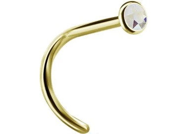 GD 316 JEWELLD NOSE STUD BENT sfera 2.35mm