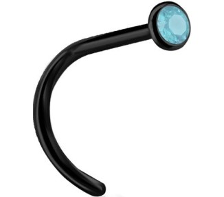 BK 316 JEWELLD NOSE STUD BENT sfera 2.35mm