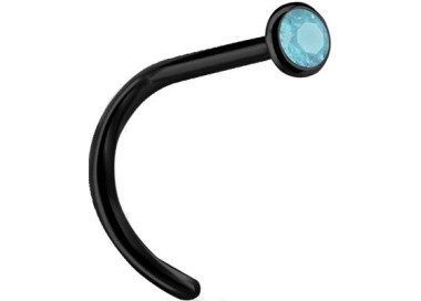 BK 316 JEWELLD NOSE STUD BENT sfera 2.35mm