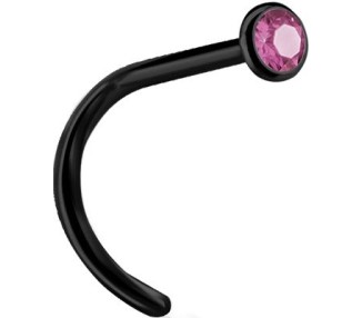 BK 316 JEWELLD NOSE STUD BENT sfera 2.35mm