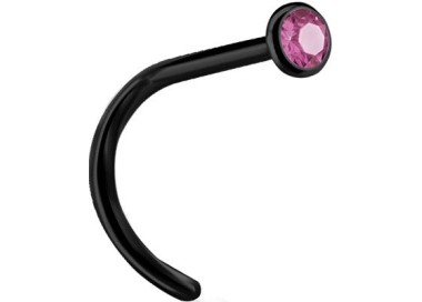 BK 316 JEWELLD NOSE STUD BENT sfera 2.35mm