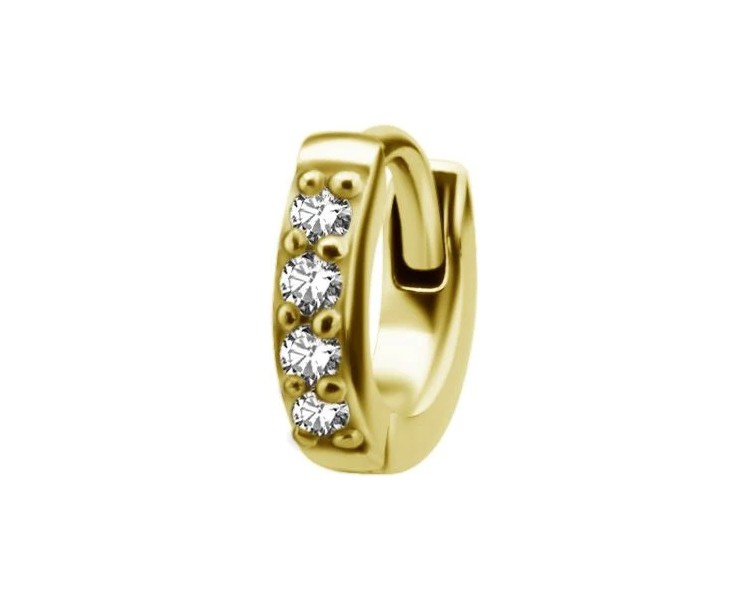 GD 316 HUGGIE HOOP FOR SECOND HOLE (PAIR) 0,8mm WH GD 316 HUGGIE HOOP FOR SECOND HOLE (PAIR) 0,8mm WH
