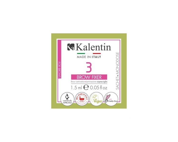 BROW FIXER - Bustina Monodose KALENTIN - 1.5ml kalentin BROW FIXER - Bustina Monodose KALENTIN - 1.5ml kalentin