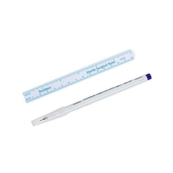 Pennarello Chirurgico VIOLA Sterile - 0.5 mm - con Righello