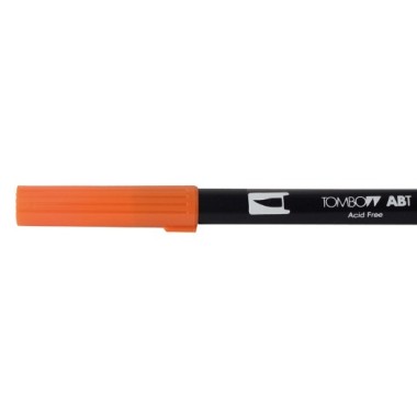 Tombow ABT Dual Brush Pen RED (Arancione Scuro) - 905
