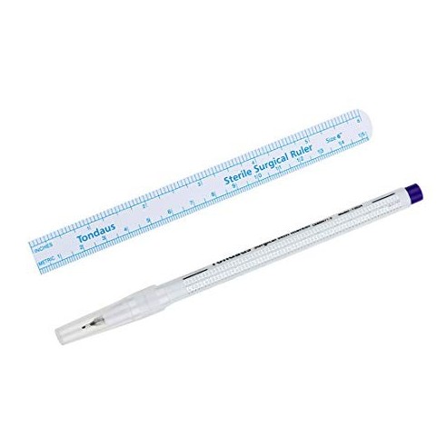 Pennarello Chirurgico VIOLA Non Sterile - 0.5 mm - con Righello