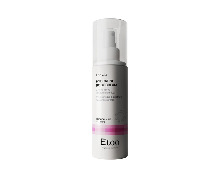 HYDRATING BODY CREAM Etoo - Crema-Spray Idratante e Lenitiva - 200ml etoo HYDRATING BODY CREAM Etoo - Crema-Spray Idratante e Lenitiva - 200ml etoo