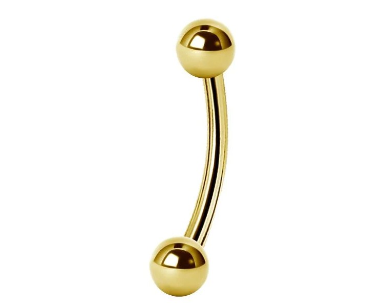 GD 316 CURVED EYEBROW BARBELLS GD 316 CURVED EYEBROW BARBELLS