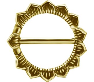 GD 316 DOUBLE HINGE NIPPLE CLICKER RING
