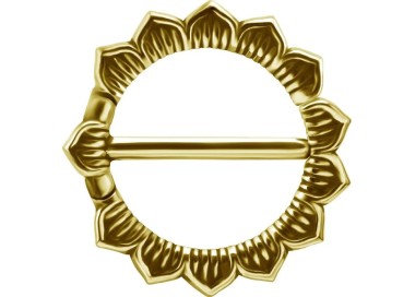 GD 316 DOUBLE HINGE NIPPLE CLICKER RING