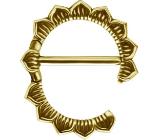 GD 316 DOUBLE HINGE NIPPLE CLICKER RING