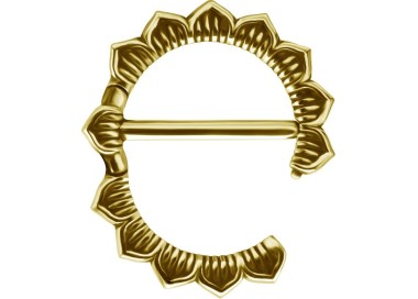 GD 316 DOUBLE HINGE NIPPLE CLICKER RING