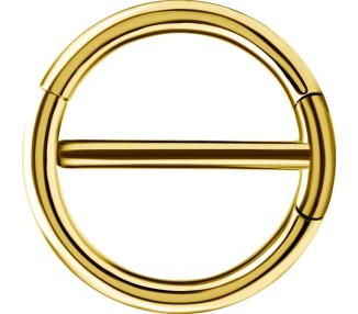 GD 316 DOUBLE NIPPLE CLICKER RING