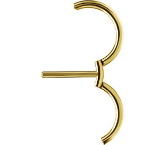 GD 316 DOUBLE NIPPLE CLICKER RING