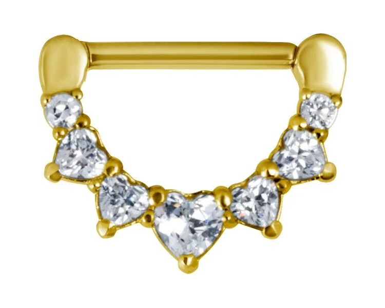 GD 316 JEWELLED NIPPLE CLICKER GD 316 JEWELLED NIPPLE CLICKER