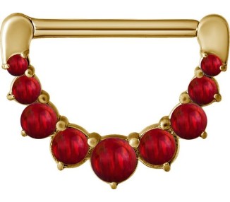 GD 316 JEWELLED NIPPLE CLICKER W/OPALS