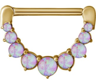 GD 316 JEWELLED NIPPLE CLICKER W/OPALS