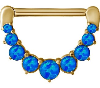 GD 316 JEWELLED NIPPLE CLICKER W/OPALS