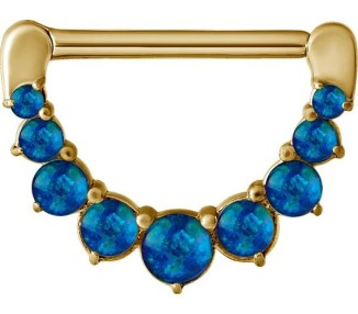 GD 316 JEWELLED NIPPLE CLICKER W/OPALS