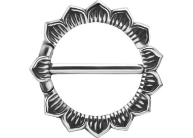 SS 316 DOUBLE HINGE NIPPLE CLICKER RING