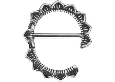 SS 316 DOUBLE HINGE NIPPLE CLICKER RING