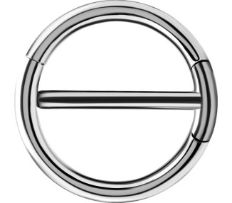 SS 316 DOUBLE NIPPLE CLICKER RING