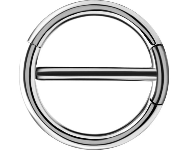 SS 316 DOUBLE NIPPLE CLICKER RING SS 316 DOUBLE NIPPLE CLICKER RING