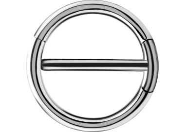 SS 316 DOUBLE NIPPLE CLICKER RING