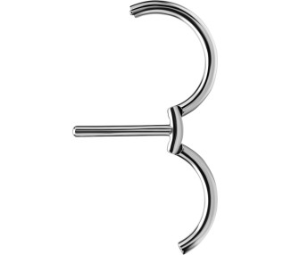 SS 316 DOUBLE NIPPLE CLICKER RING