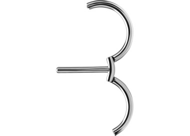 SS 316 DOUBLE NIPPLE CLICKER RING