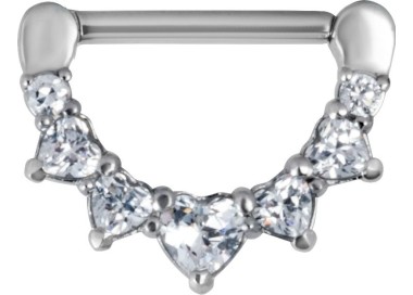 SS 316 JEWELLED NIPPLE CLICKER