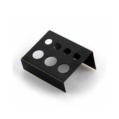 Porta Caps in Metallo Nero a 7 Cavità