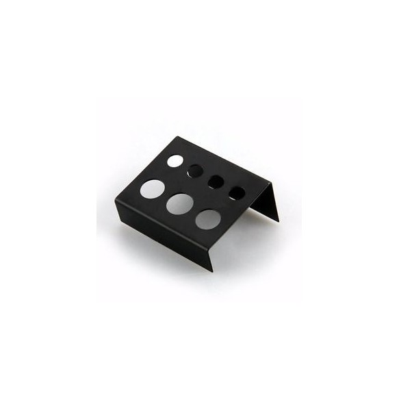 Porta Caps in Metallo Nero a 7 Cavità