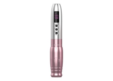 EZ Lola Air Pro - Silver Pink - Corsa Regolabile (2.0 - 3.3 mm) - Dermografo Wireless PMU Pen ez tattoo